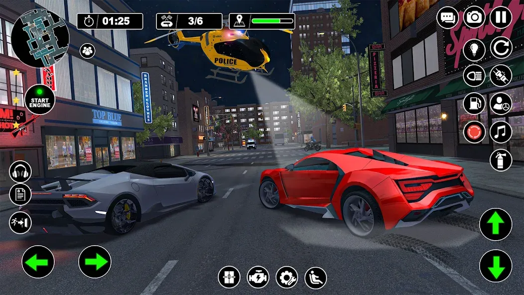 Police Helicopter Chase Game — скриншот 3