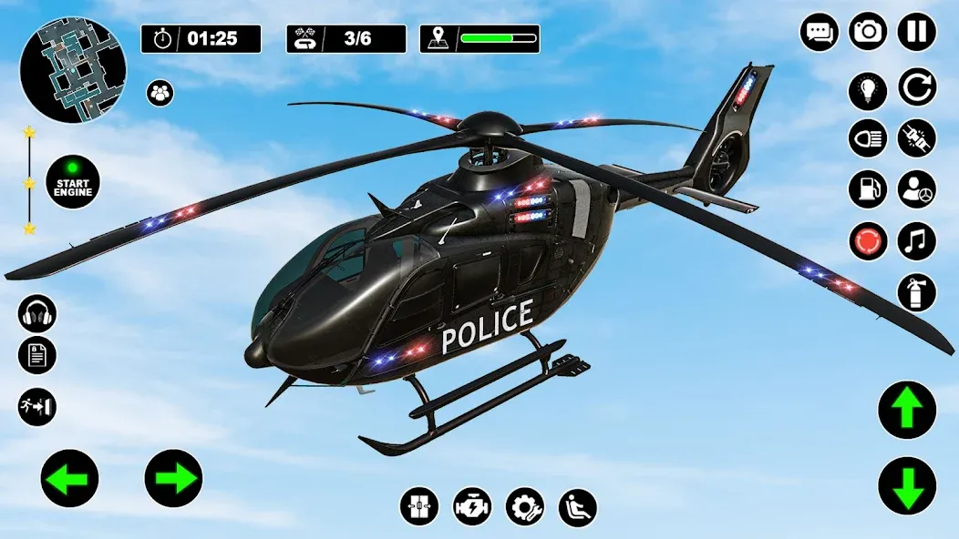 Police Helicopter Chase Game — скриншот 5