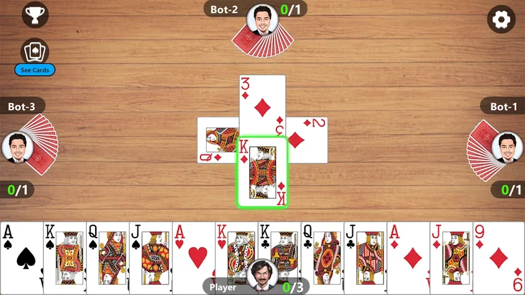 Callbreak Master 3 - Card Game — скриншот 2 Callbreak Master 3 - Card Game — скриншот 2