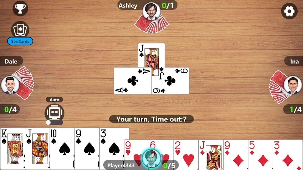 Callbreak Master 3 - Card Game — скриншот 3 Callbreak Master 3 - Card Game — скриншот 3