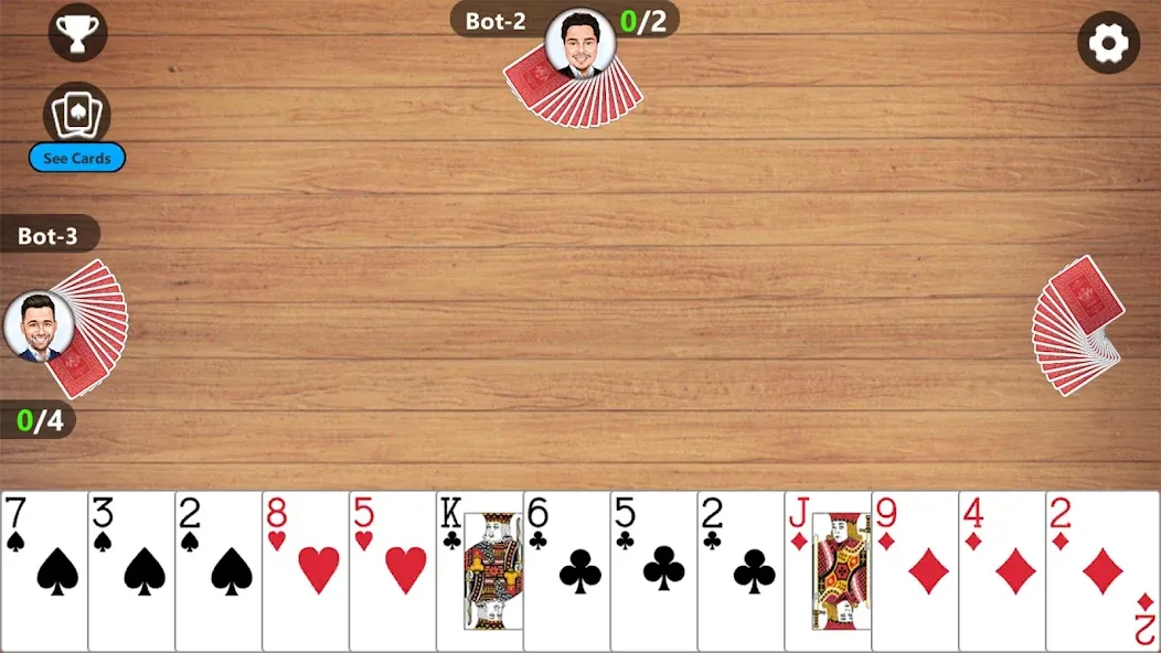 Callbreak Master 3 - Card Game — скриншот 4 Callbreak Master 3 - Card Game — скриншот 4