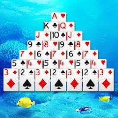 Скачать Pyramid Solitaire — MOD APK Бесконечные монеты