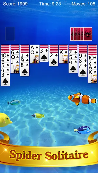Spider Solitaire — скриншот 1
