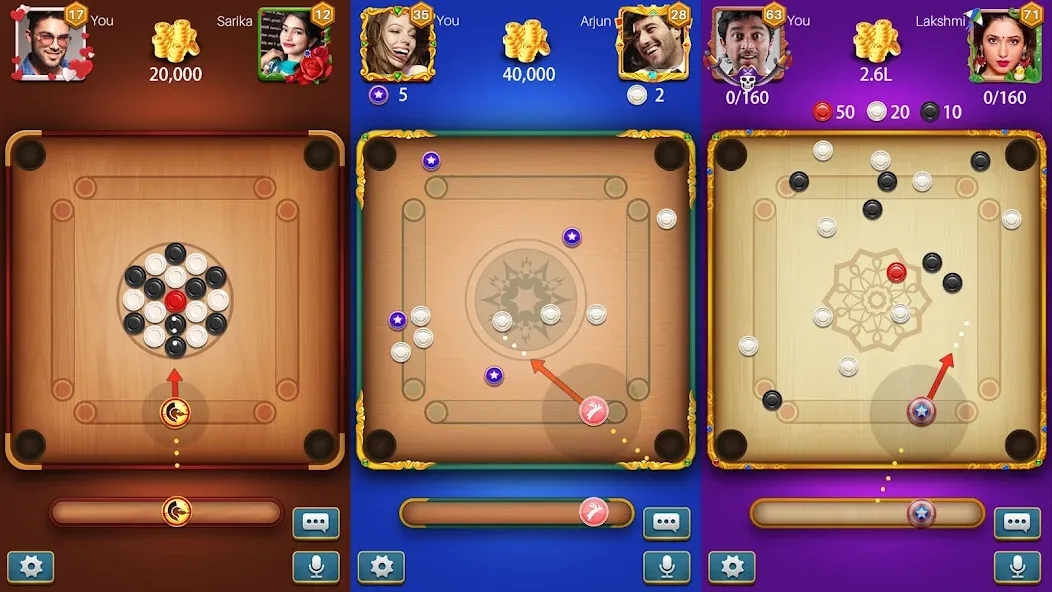 Carrom Meta-Board Disc Game — скриншот 1