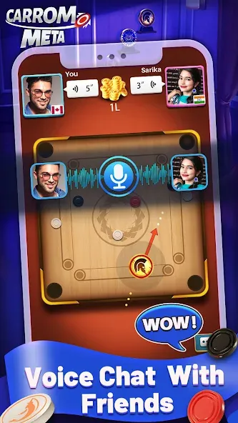 Carrom Meta-Board Disc Game — скриншот 3