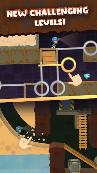 Mine Rescue: Gold Mining Games — скриншот 1