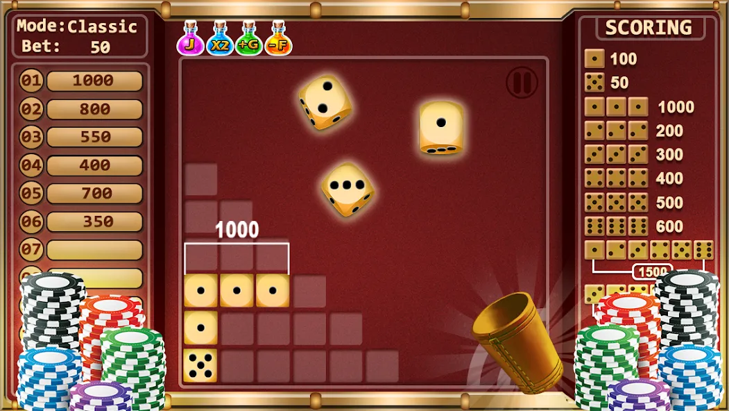 Farkle - Dice Game — скриншот 1