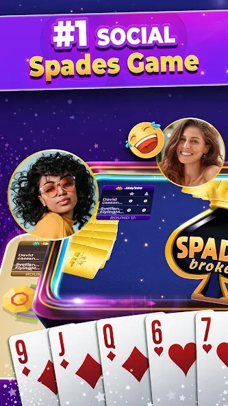 VIP Spades - Online Card Game — скриншот 2 VIP Spades - Online Card Game — скриншот 2
