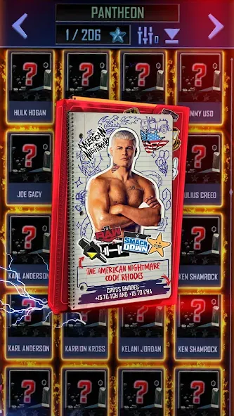 WWE SuperCard - Battle Cards — скриншот 3 WWE SuperCard - Battle Cards — скриншот 3