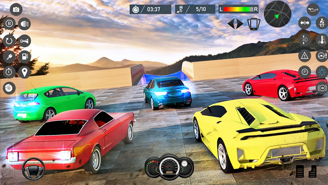 Water Slide Car Race games — скриншот 3