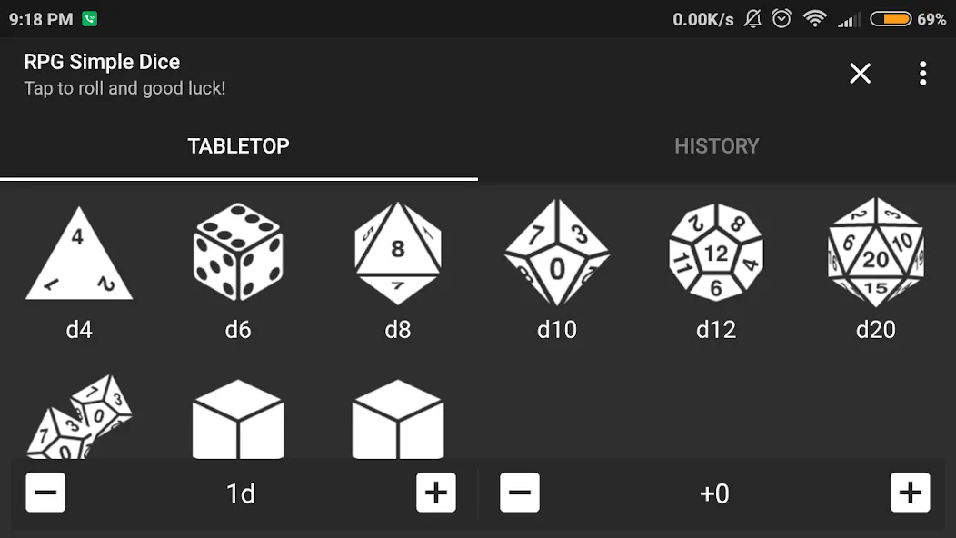 RPG Simple Dice — скриншот 5