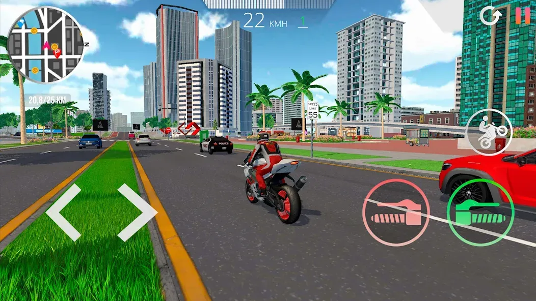 Motorcycle Real Simulator — скриншот 4