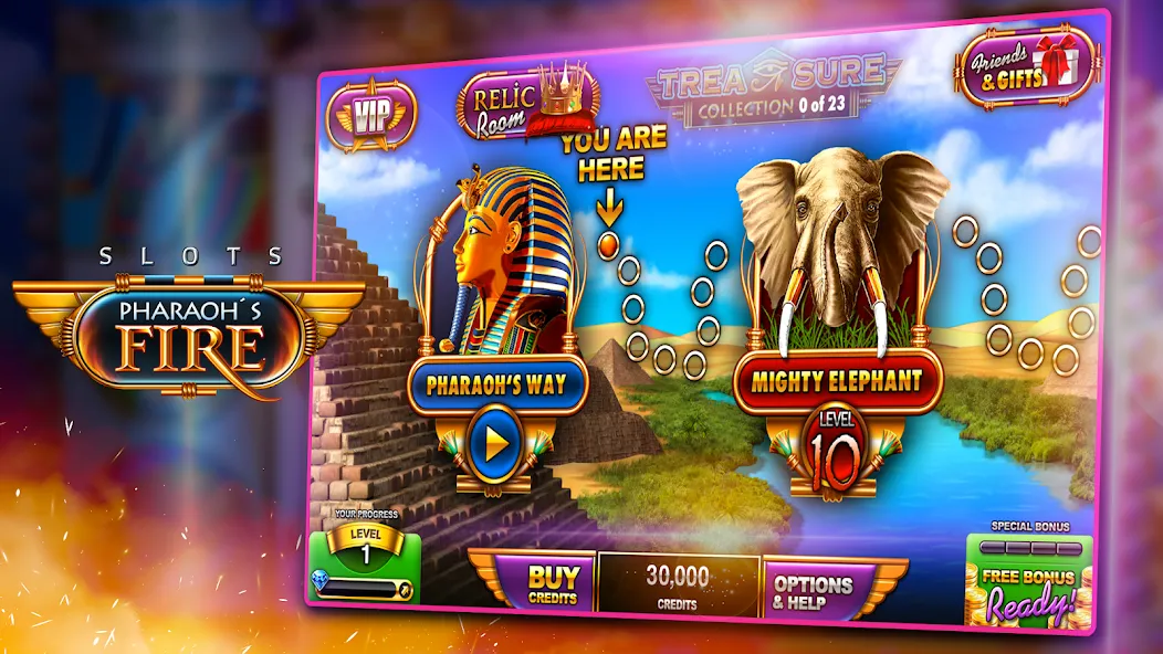 Slots - Pharaoh's Fire — скриншот 1 Slots - Pharaoh's Fire — скриншот 1