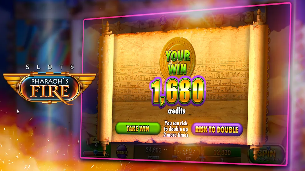 Slots - Pharaoh's Fire — скриншот 4 Slots - Pharaoh's Fire — скриншот 4