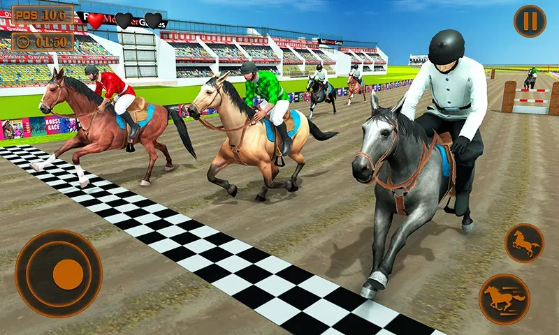 Mounted Horse Racing Games — скриншот 2