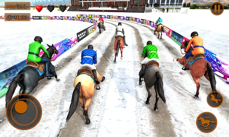 Mounted Horse Racing Games — скриншот 3