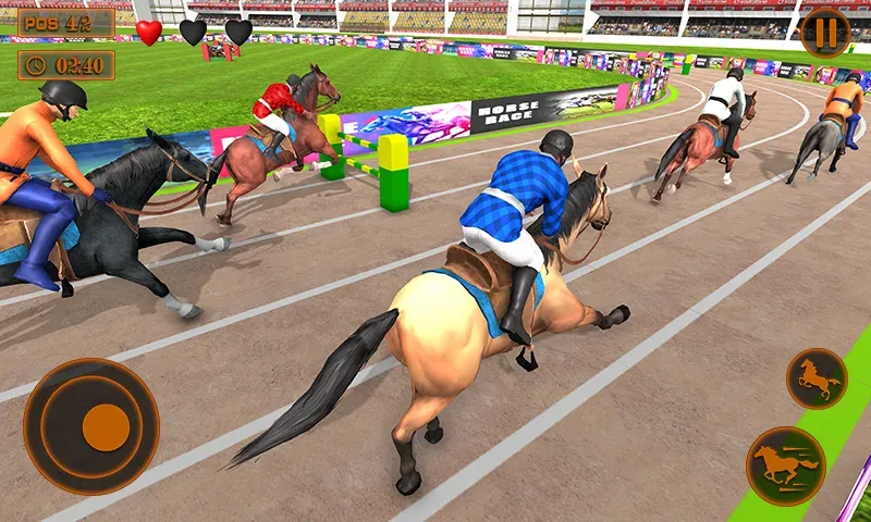 Mounted Horse Racing Games — скриншот 4