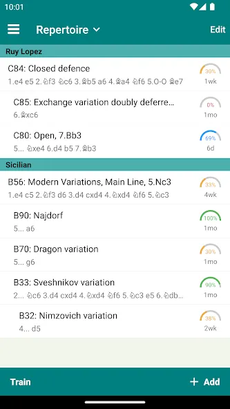 Chess Opener Lite — скриншот 4