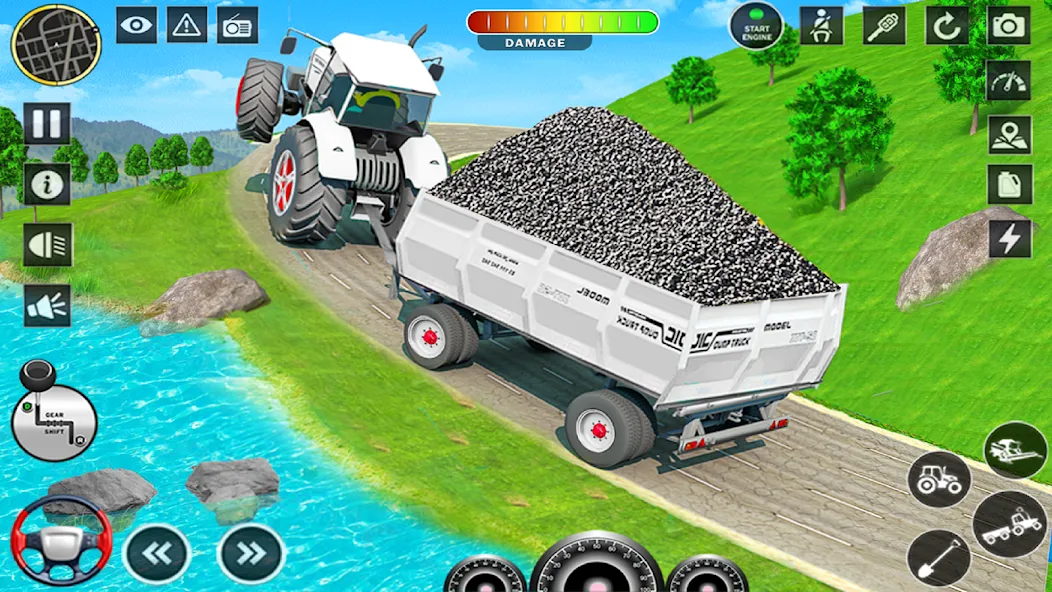 Big Tractor Farming Simulator — скриншот 1