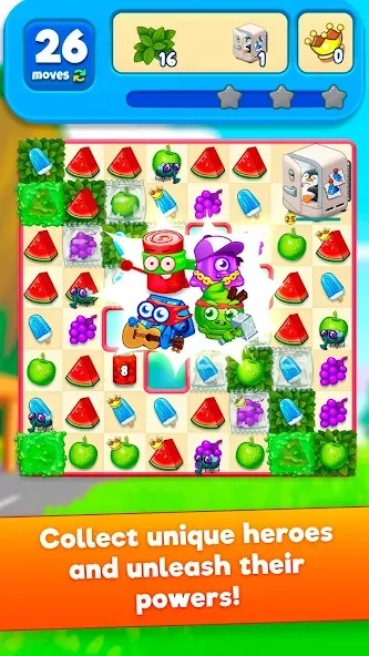Sugar Heroes - match 3 game — скриншот 2
