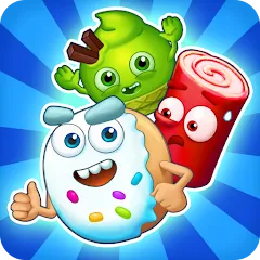 Sugar Heroes - match 3 game — МОД Много денег и жизней
