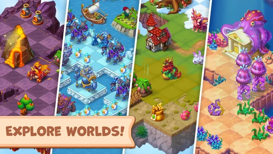 Mergest Kingdom: Merge game — скриншот 2