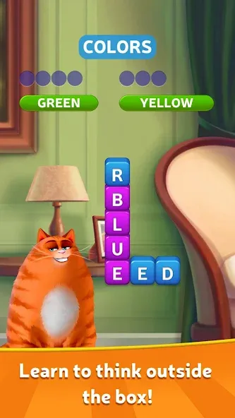 Kitty Scramble: Word Game — скриншот 1