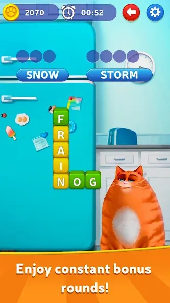 Kitty Scramble: Word Game — скриншот 3
