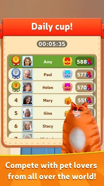 Kitty Scramble: Word Game — скриншот 4