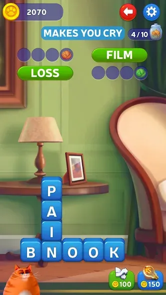Kitty Scramble: Word Game — скриншот 5