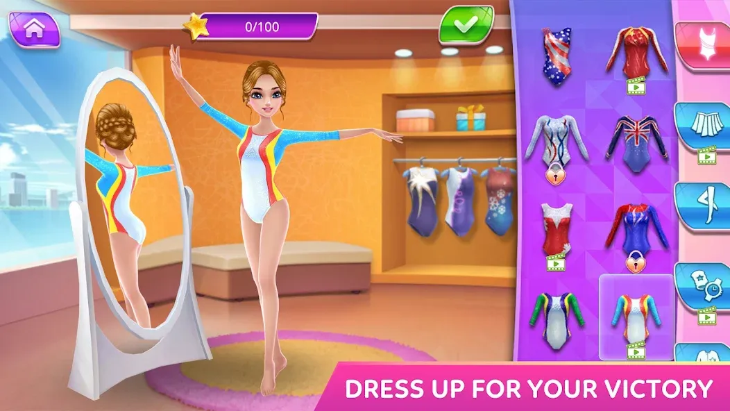 Gymnastics Superstar Star Girl — скриншот 1