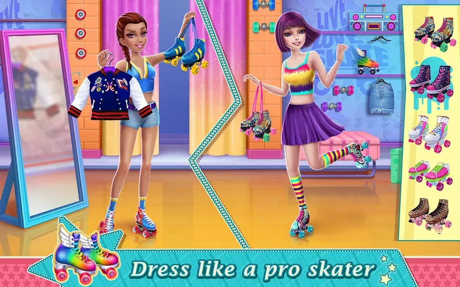 Roller Skating Girls — скриншот 1