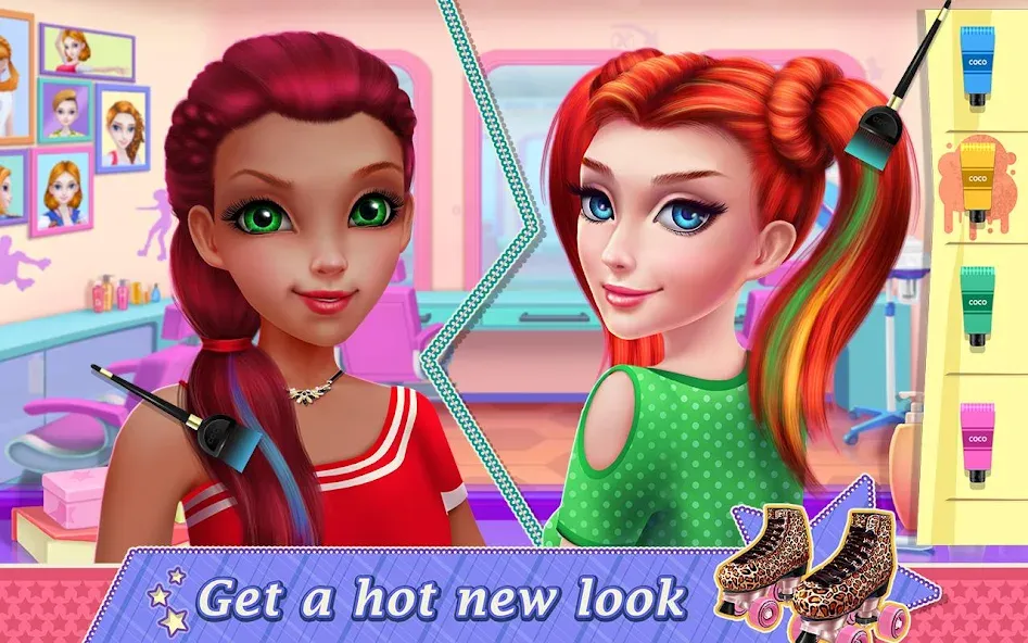 Roller Skating Girls — скриншот 3