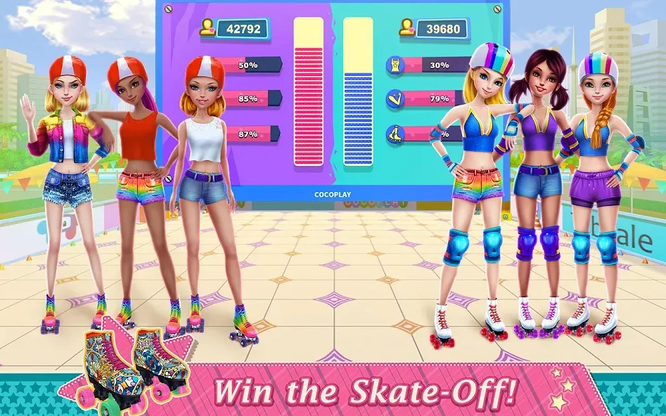 Roller Skating Girls — скриншот 4