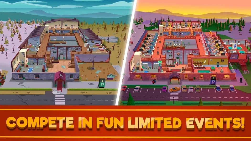 Hotel Empire Tycoon－Idle Game — скриншот 3