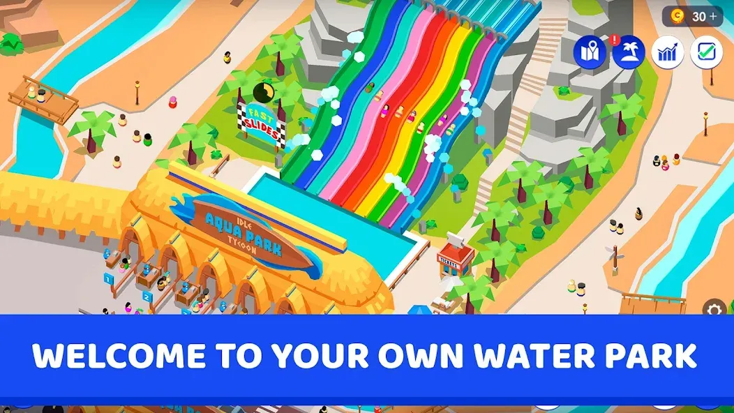 Idle Theme Park Tycoon — скриншот 1