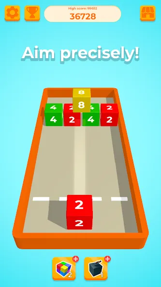 Chain Cube 2048: 3D merge game — скриншот 1