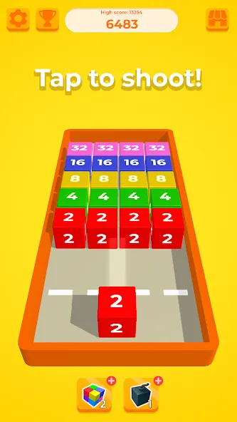 Chain Cube 2048: 3D merge game — скриншот 2