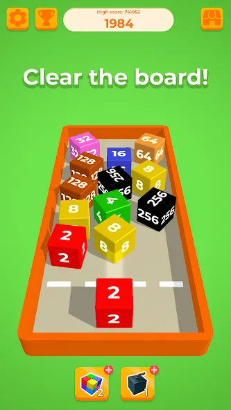Chain Cube 2048: 3D merge game — скриншот 3