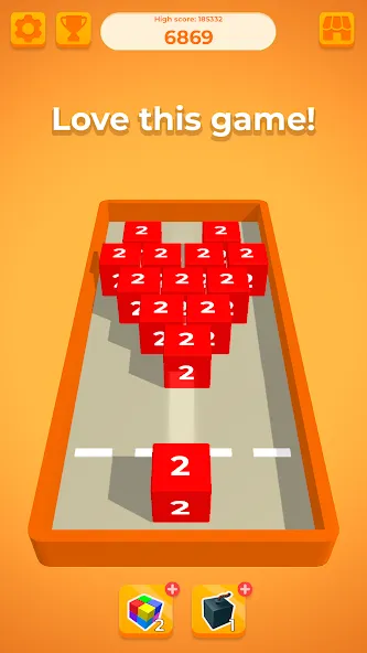 Chain Cube 2048: 3D merge game — скриншот 5
