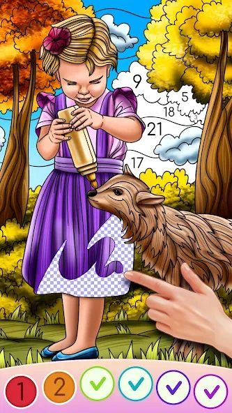 Color Swipe Coloring Book game — скриншот 2 Color Swipe Coloring Book game — скриншот 2
