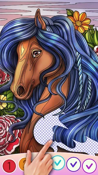 Color Swipe Coloring Book game — скриншот 5
