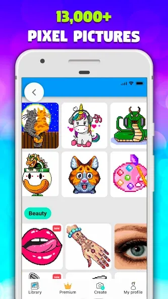 Pixel Art book・Color by number — скриншот 1