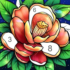Скачать Color Now - color by number — MOD Все картинки разблокированы и без рекламы