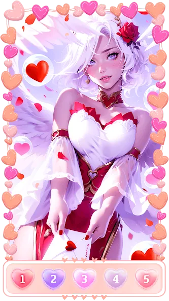 Love, Heart Coloring Book — скриншот 2