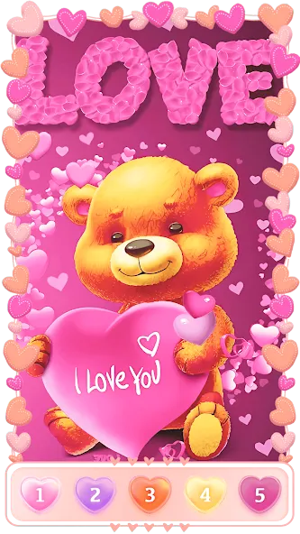 Love, Heart Coloring Book — скриншот 4