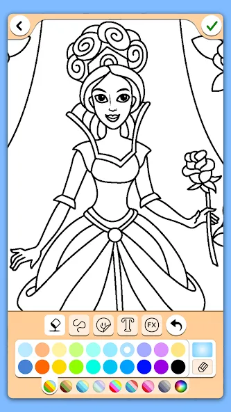 Coloring for girls and women — скриншот 4