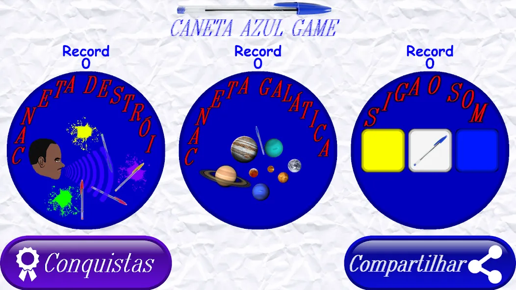 Caneta azul — скриншот 1