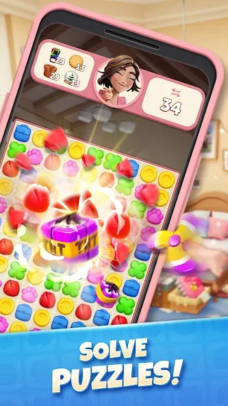 Zoey's Journey: Match & Design — скриншот 1