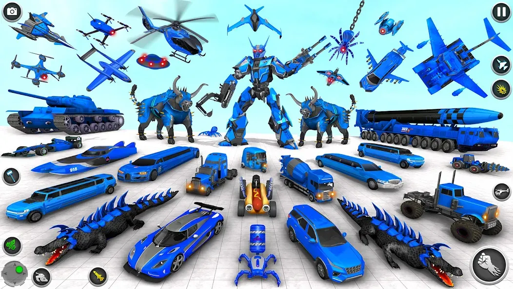 Bull Robot Car Game:Robot Game — скриншот 2